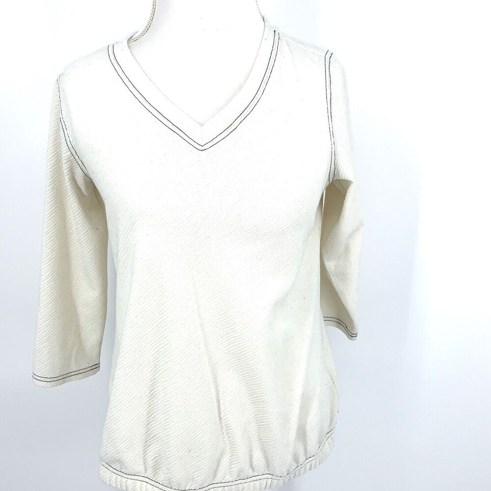 Christopher & Banks women's oatmeal pullover top, size M